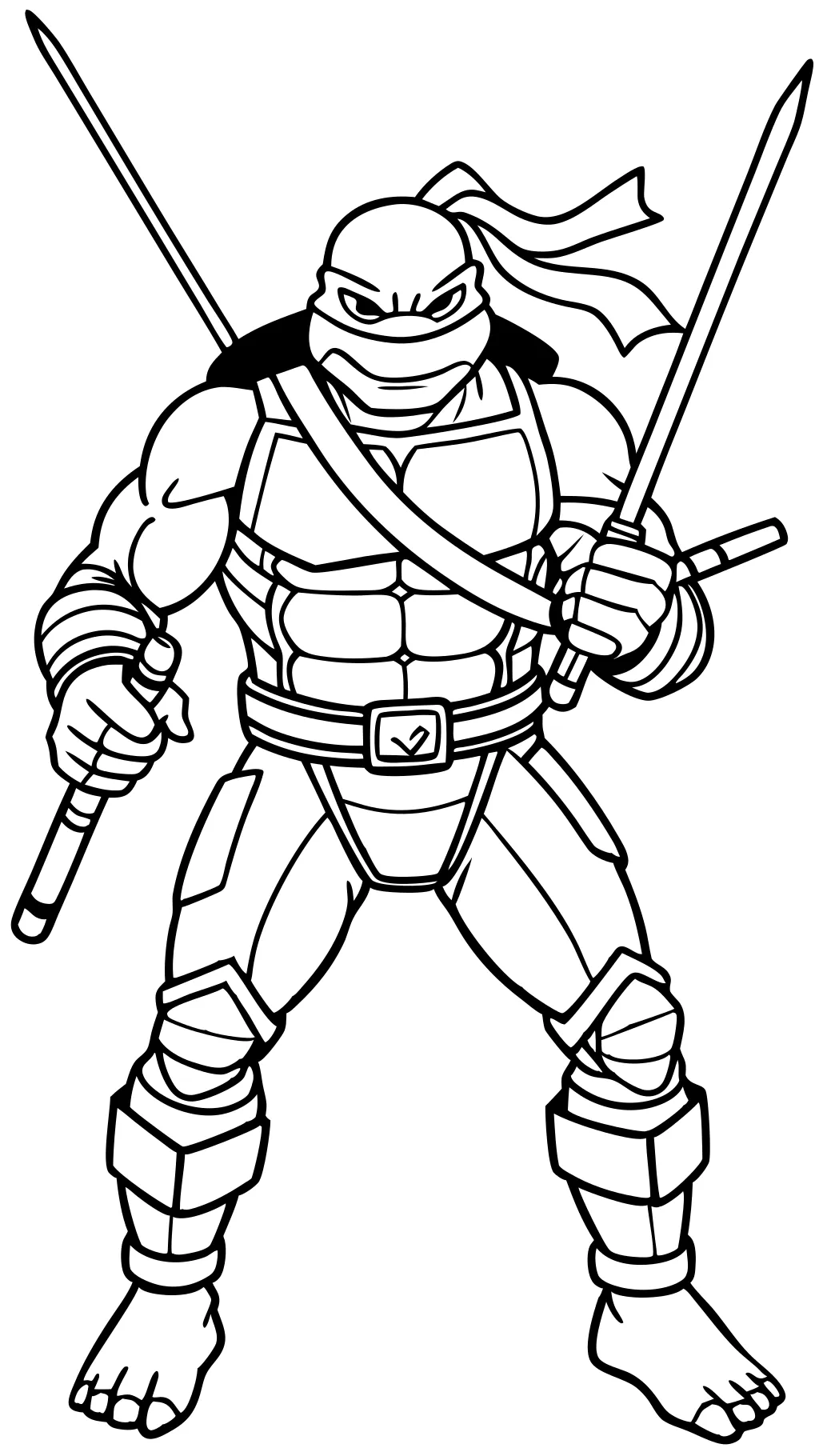 pages à colorier ninja tortues leonardo